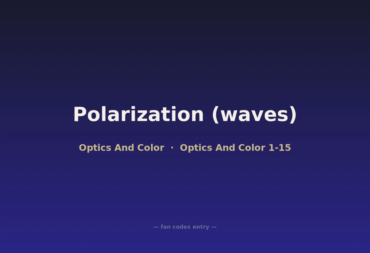 Polarization (waves)
